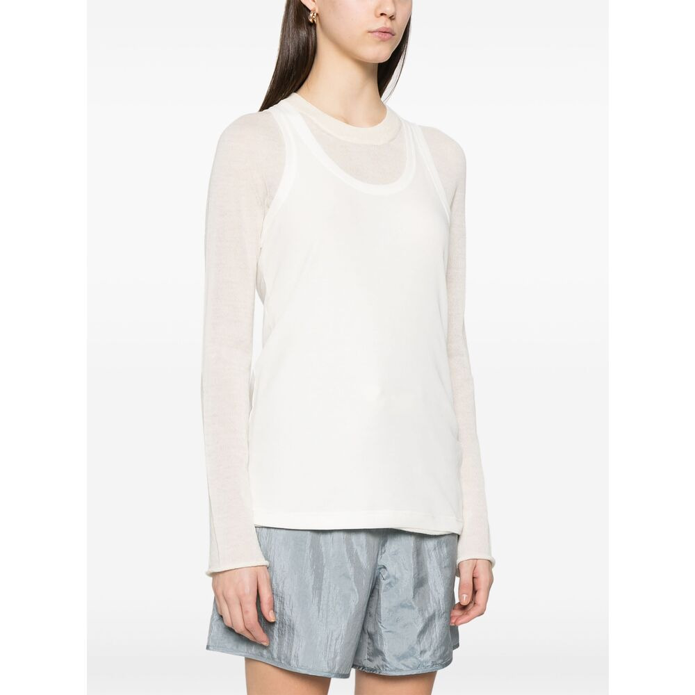 Jil Sander White Knitwear - Jumpers Women - 4