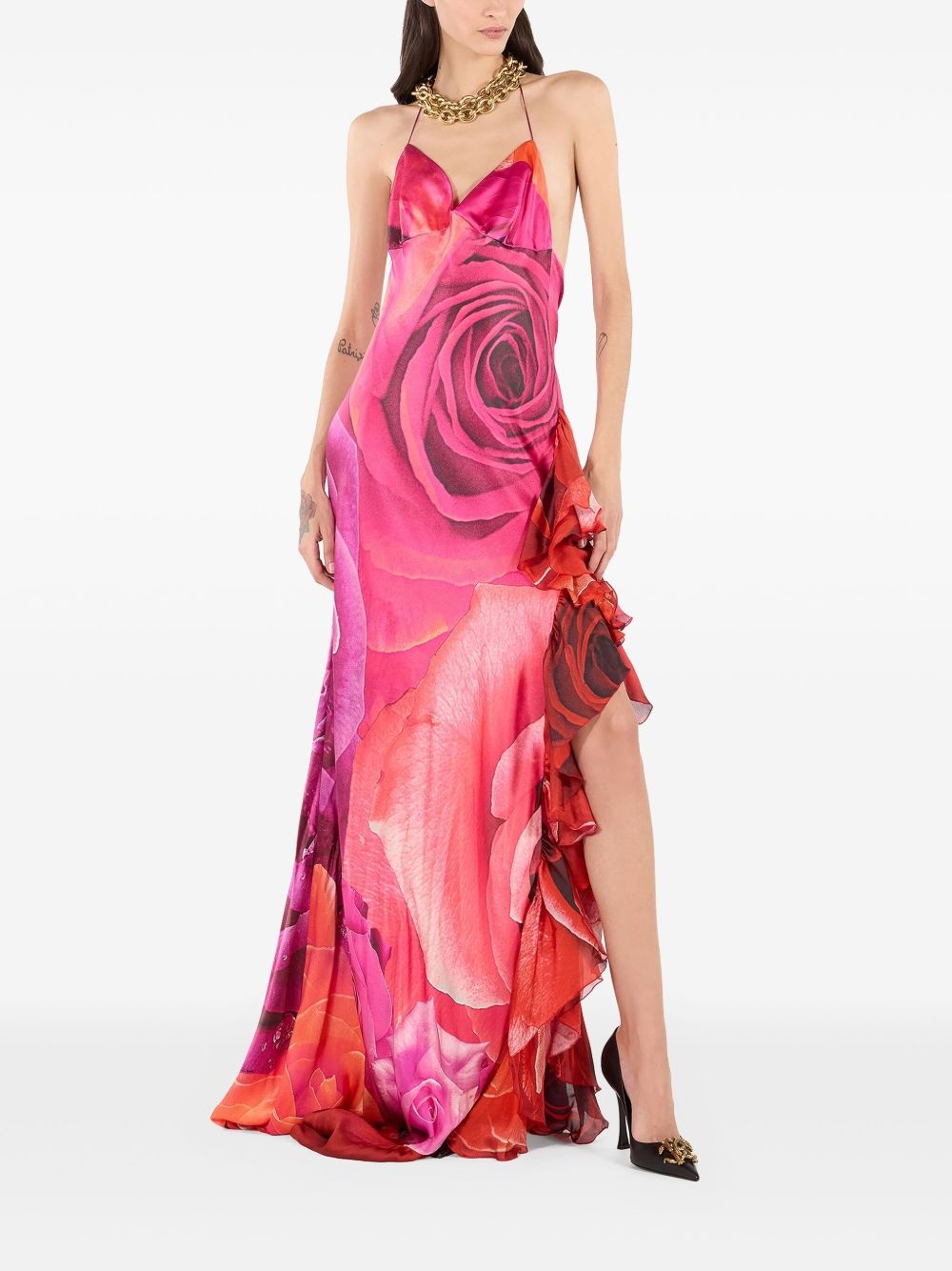 floral-print maxi dress - 2