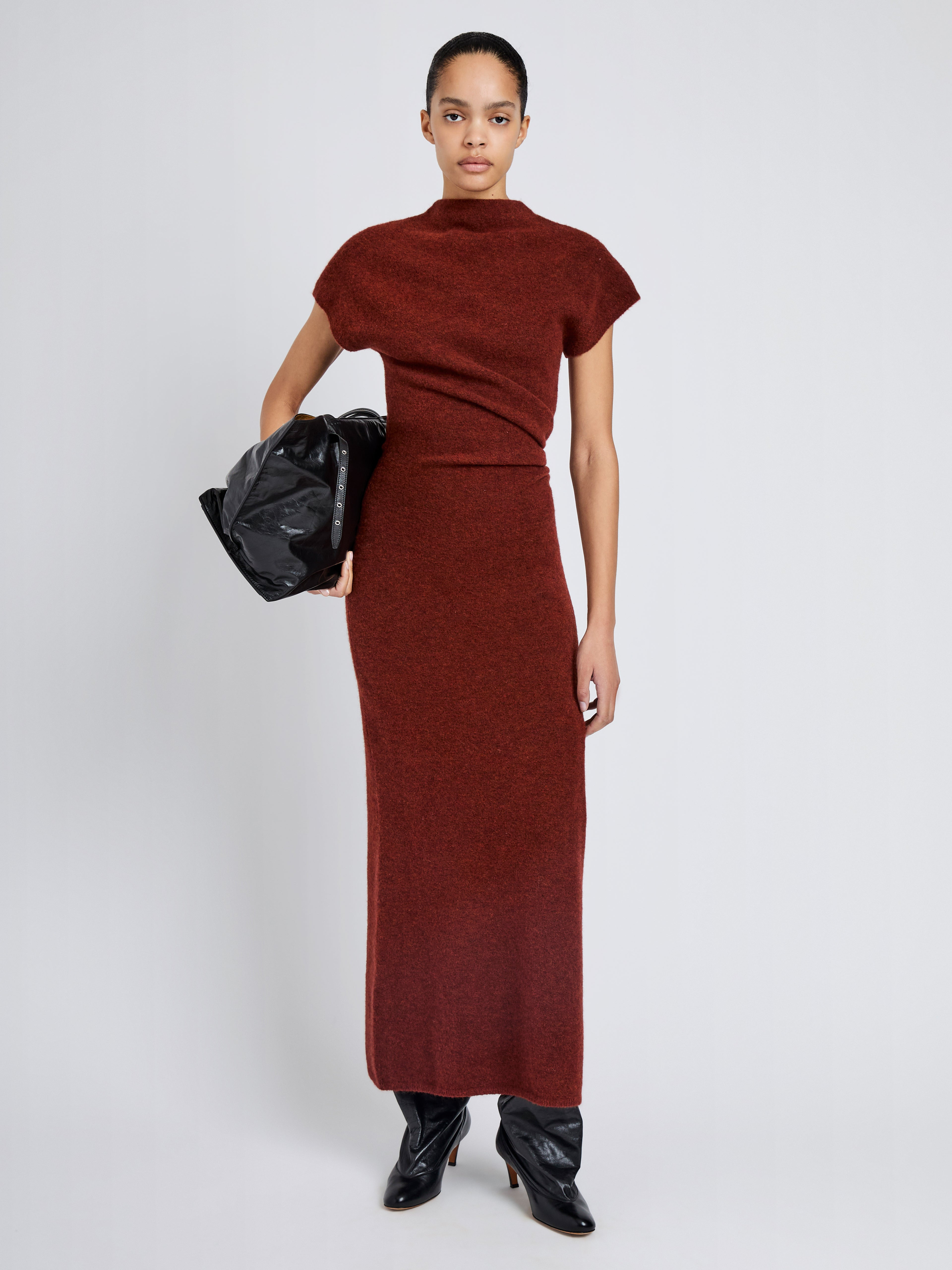 Abie Dress in Clean Boiled Wool - 2