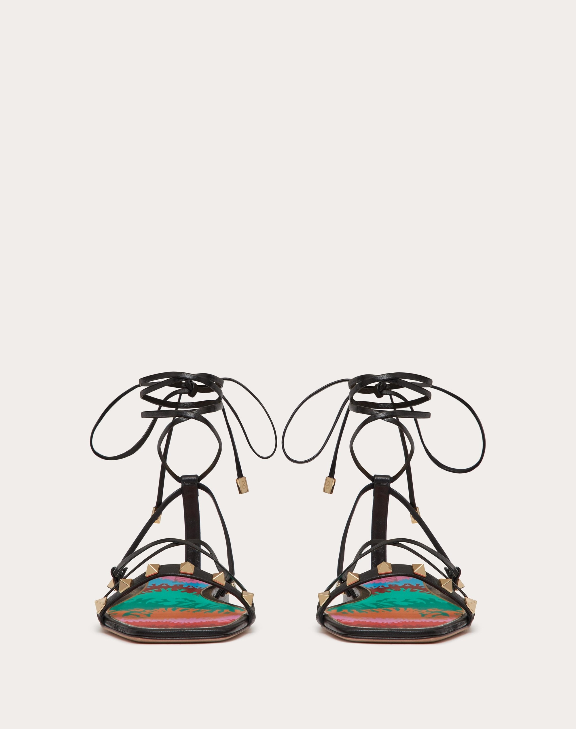 FLAT NAPPA LEATHER SANDALS - 4