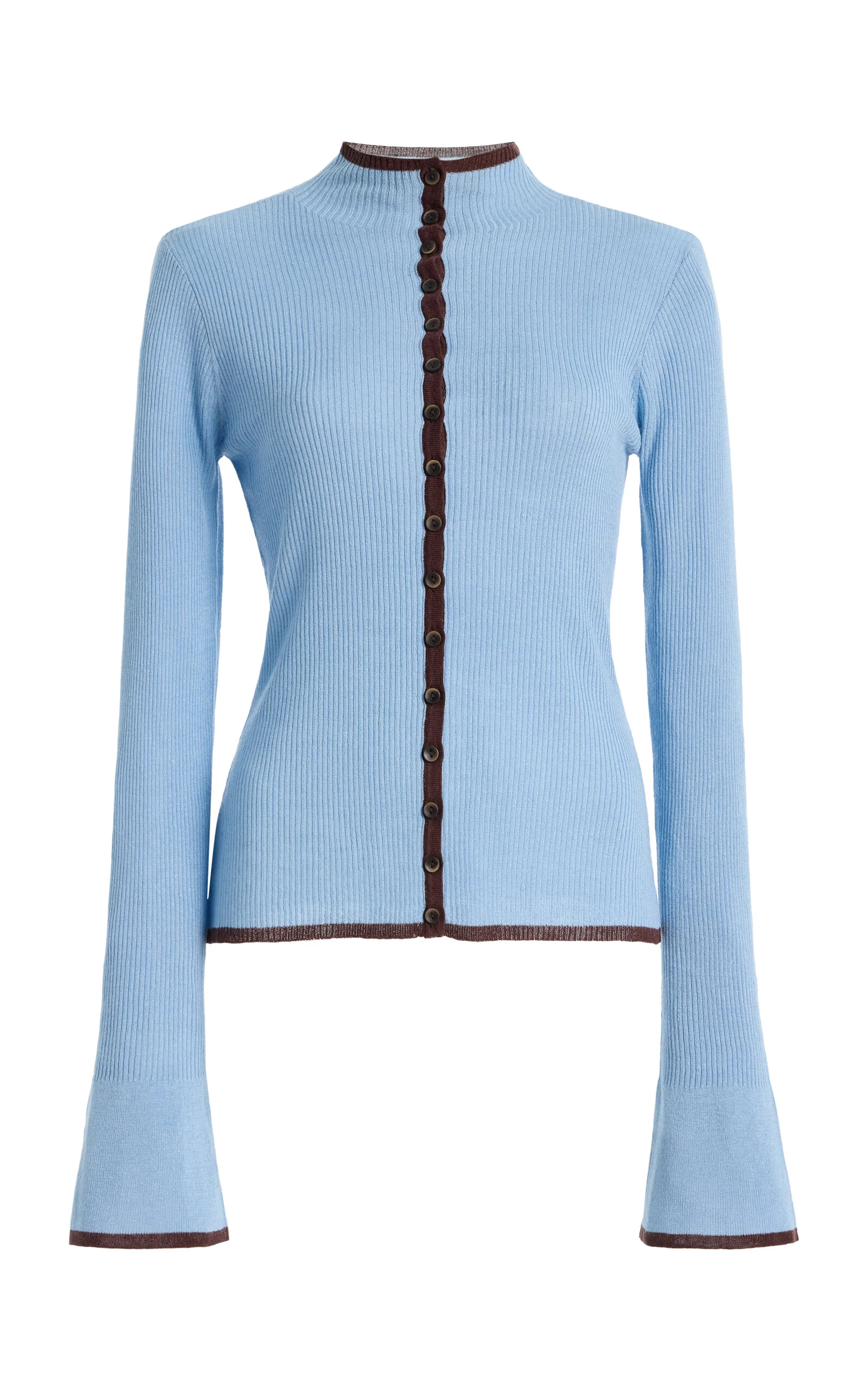 Bound Knit Cardigan - 1