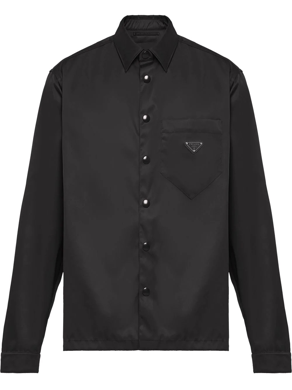 snap button-up shirt - 1