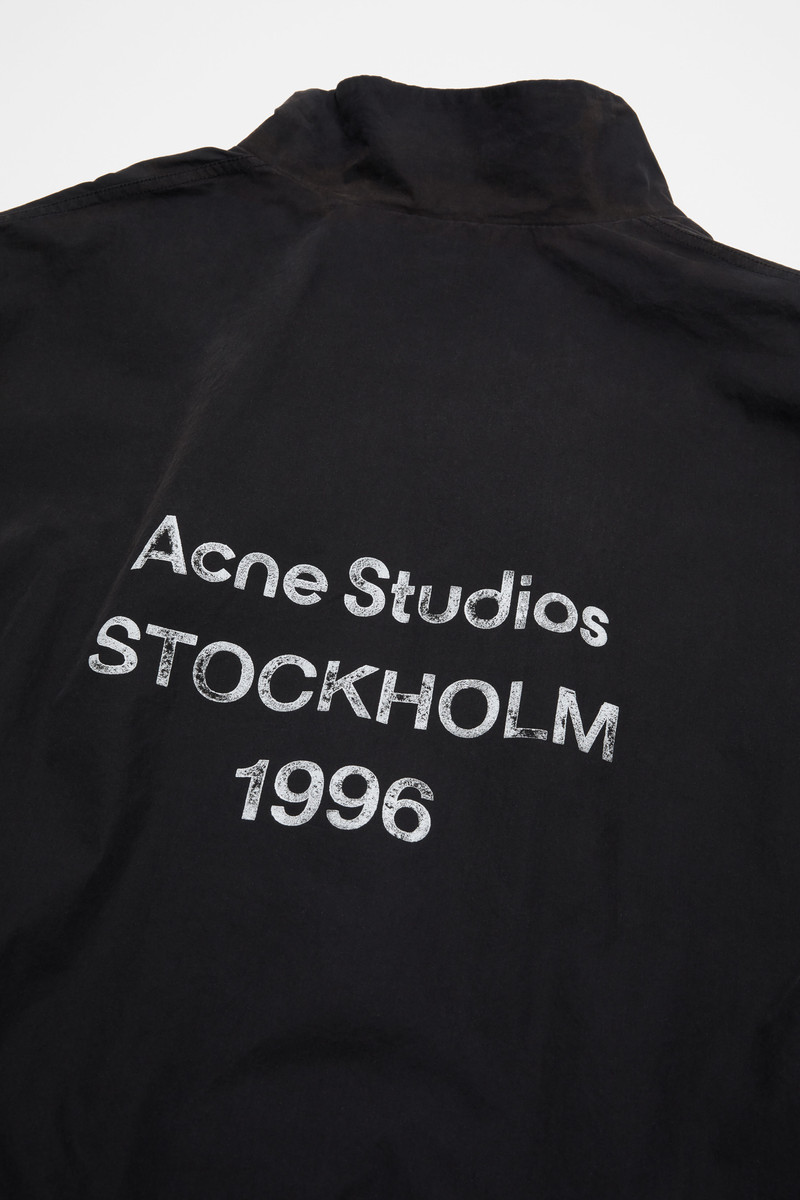 ACNE STUDIOS アクネ LOGO ZIPPER JACKET 46 Acne Studios - Logo zipper jacket - Black