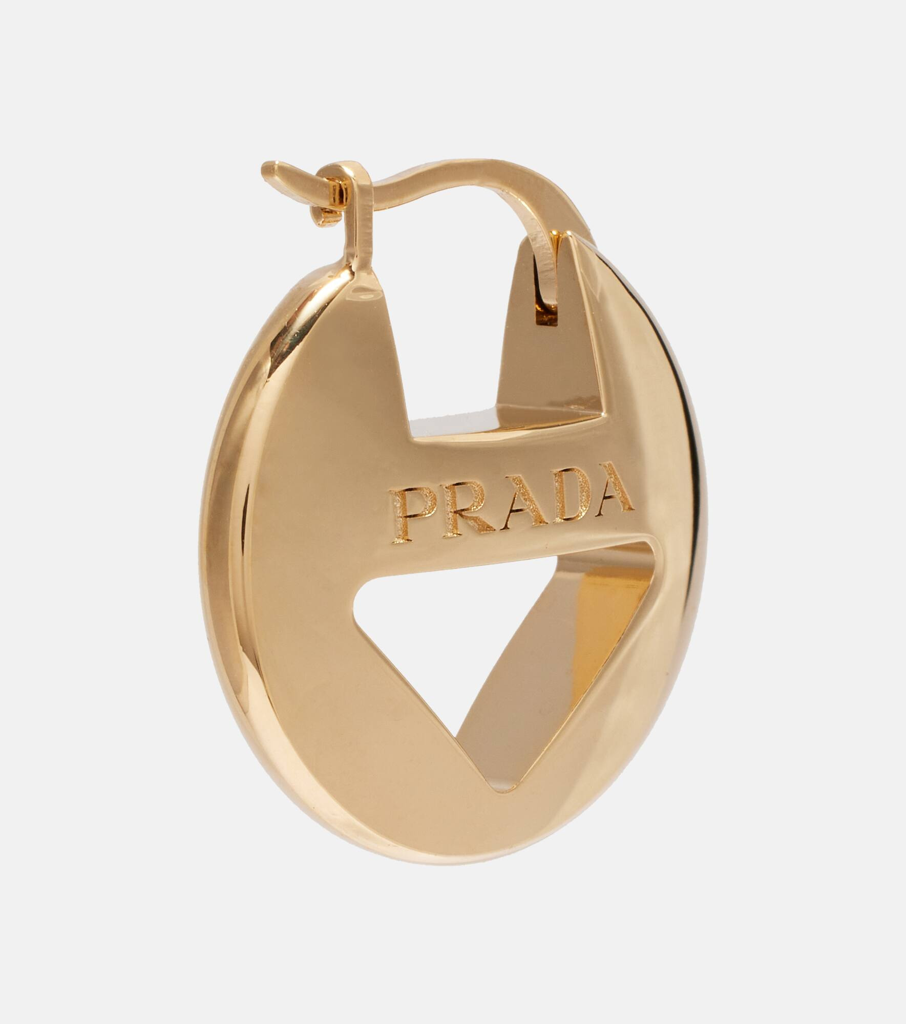 Cutout logo earrings - 5