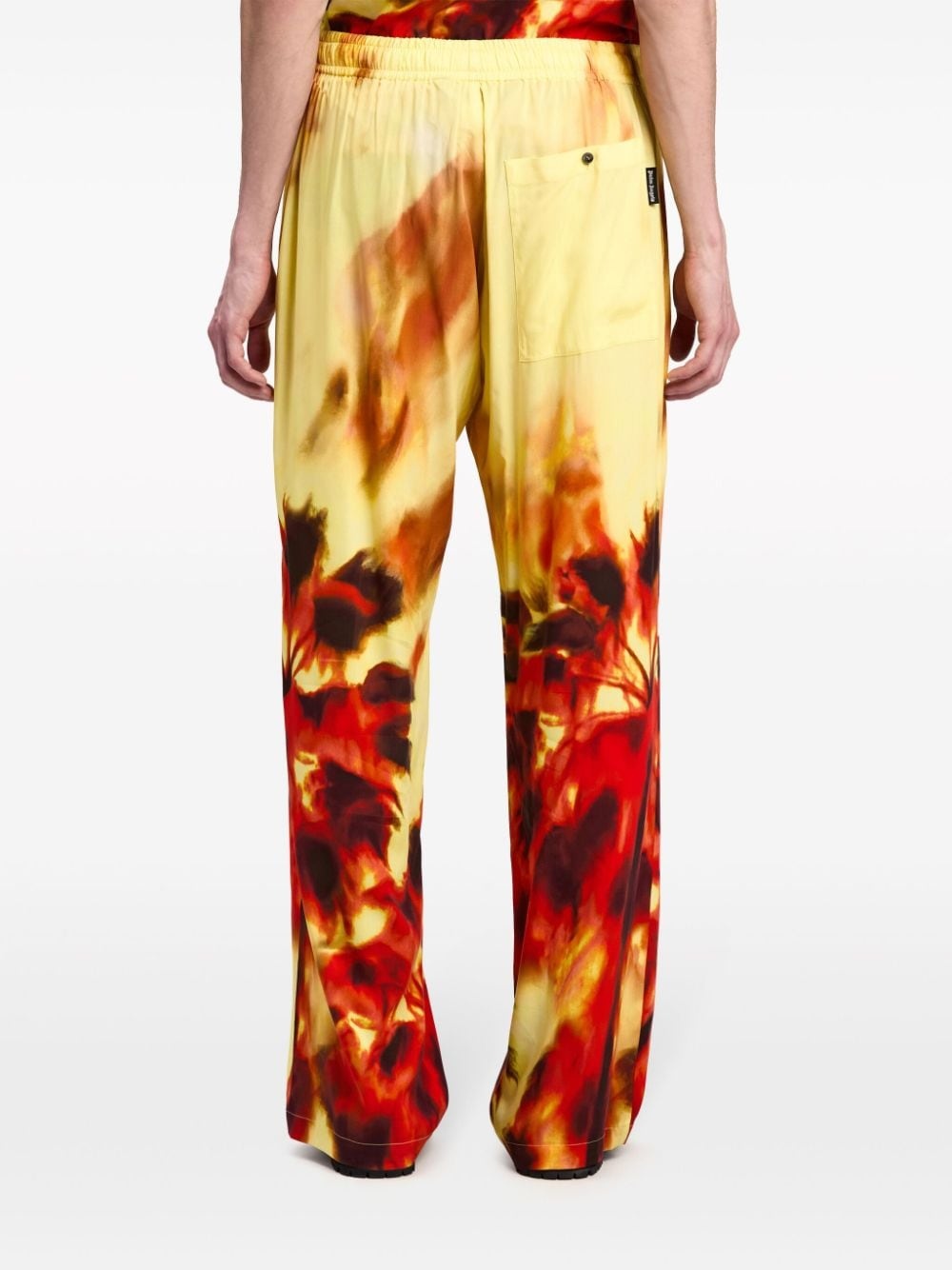 abstract-print track pants - 5
