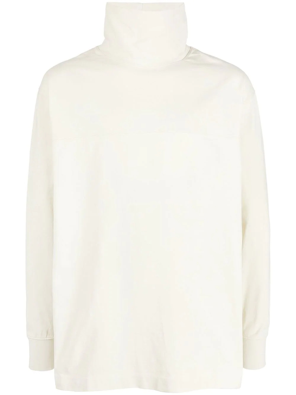 high-neck cotton sweatshirt - 1