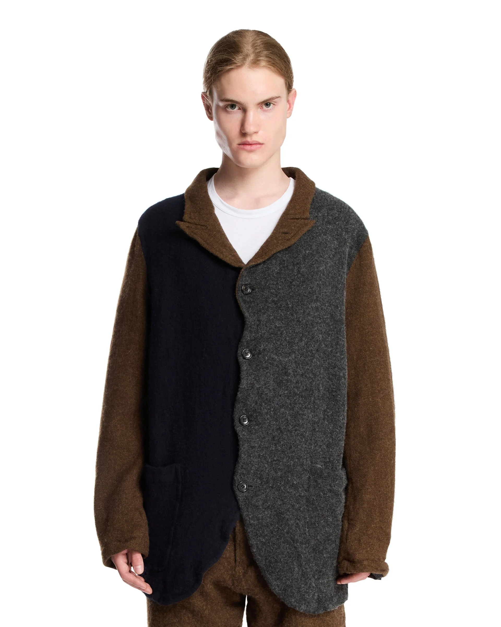 Brown Wool Cardigan - 1