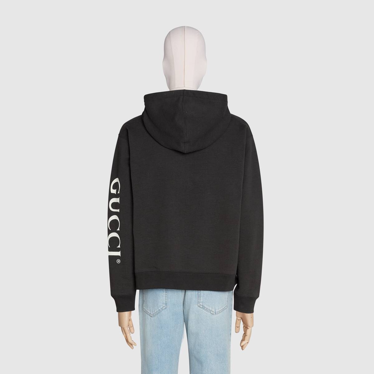 Gucci logo print hooded sweatshirt - 4