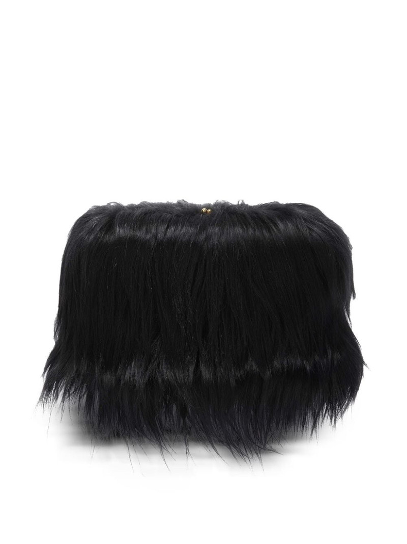 Goji Pillow hairy medium clutch bag 1