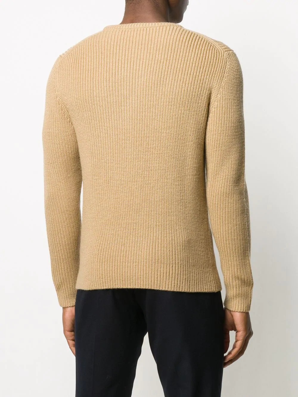 long-sleeved wool jumper - 4