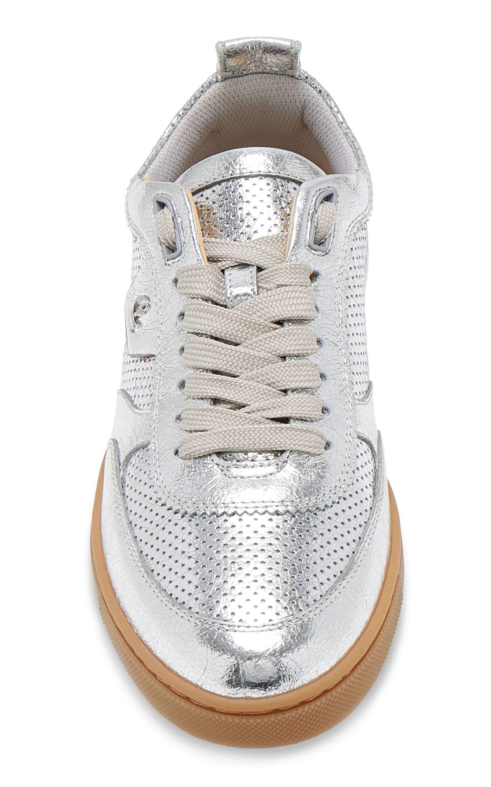Tutti Rui Metallic Leather Sneakers silver - 2
