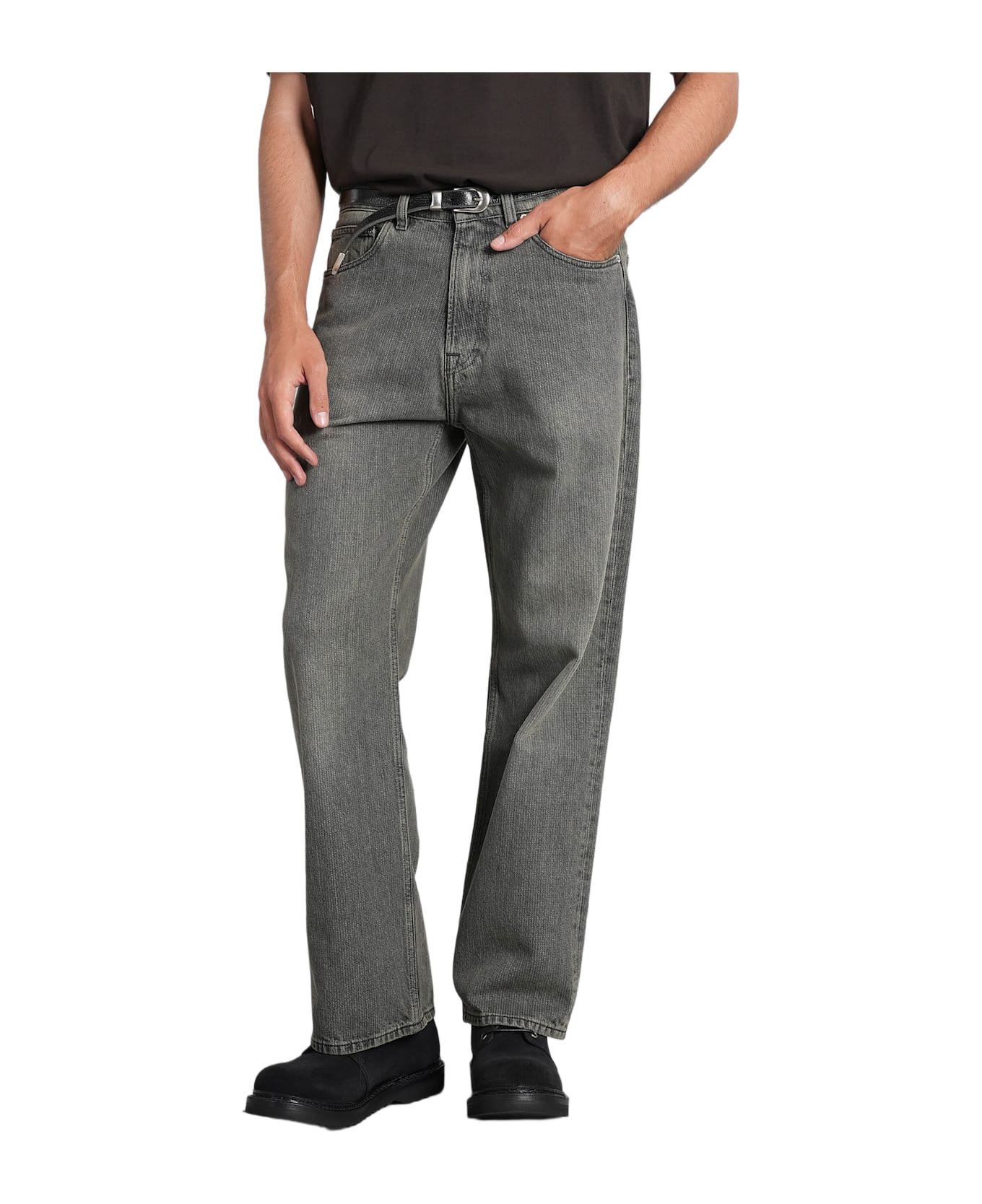 Third Cut Jeans In Blue Cotton - 1