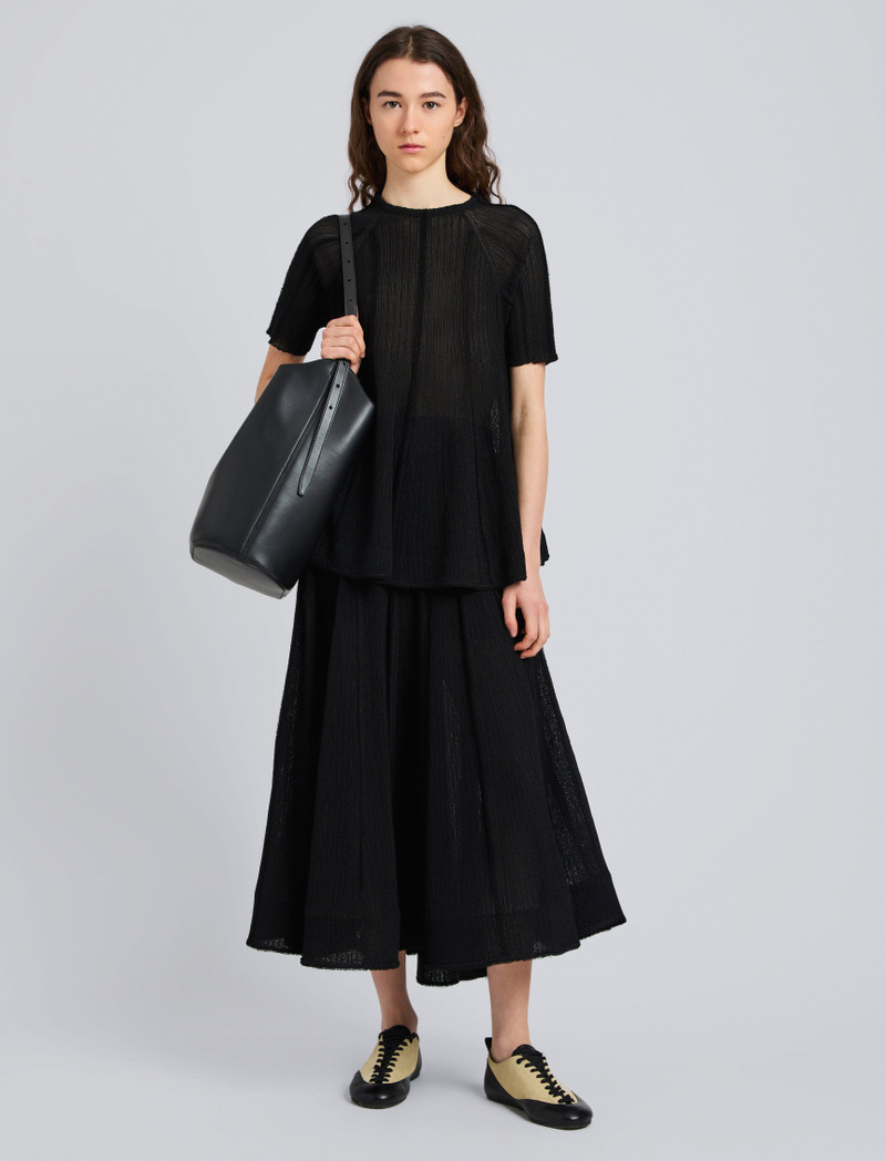 Proenza Schouler Tavia Top in Viscose Fringe Knit outlook