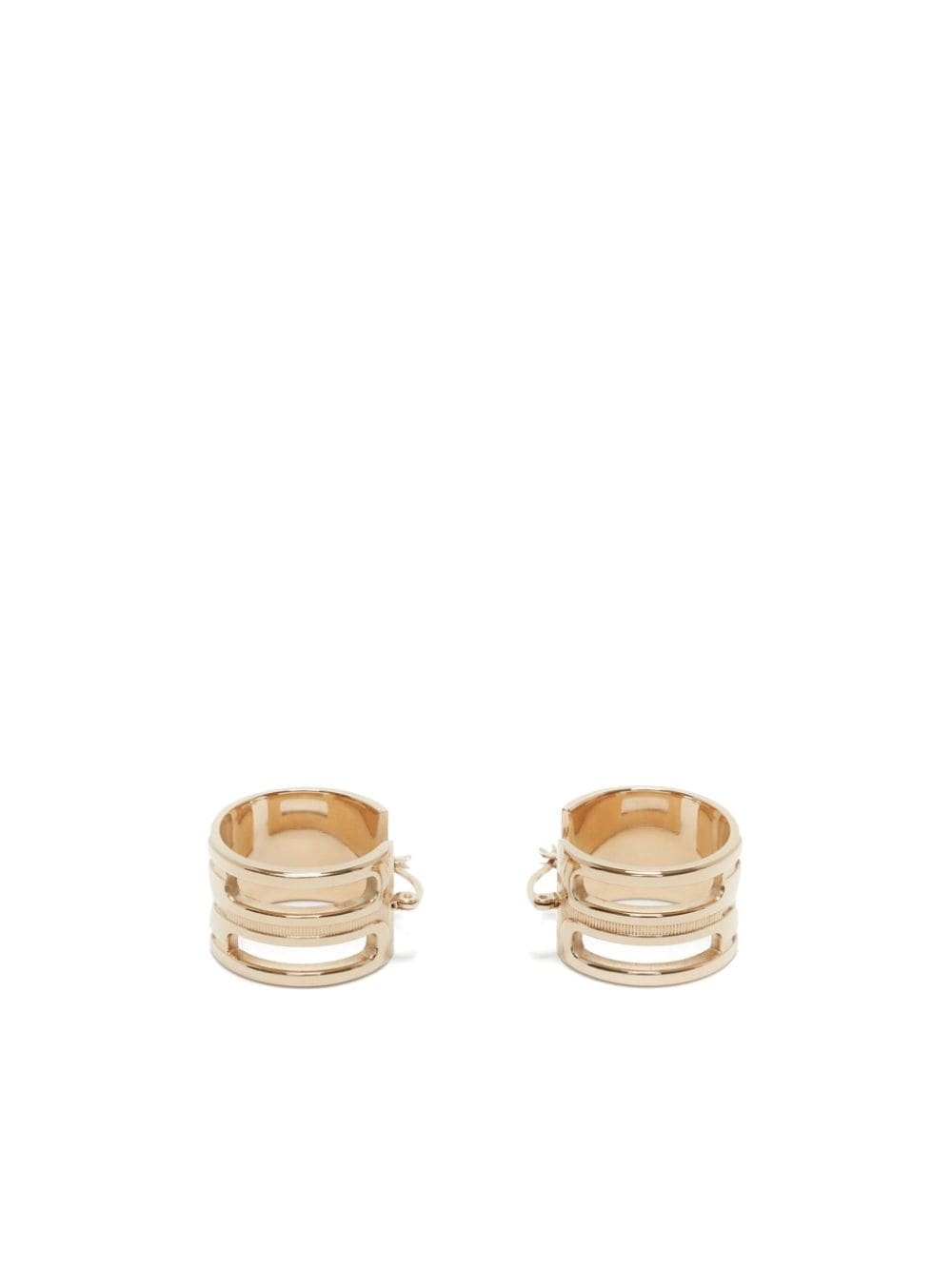 Frame hoop earrings - 5