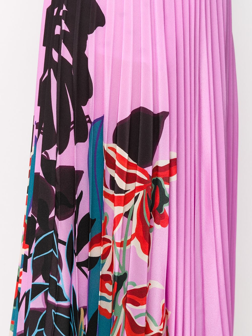 floral print pleated skirt - 5