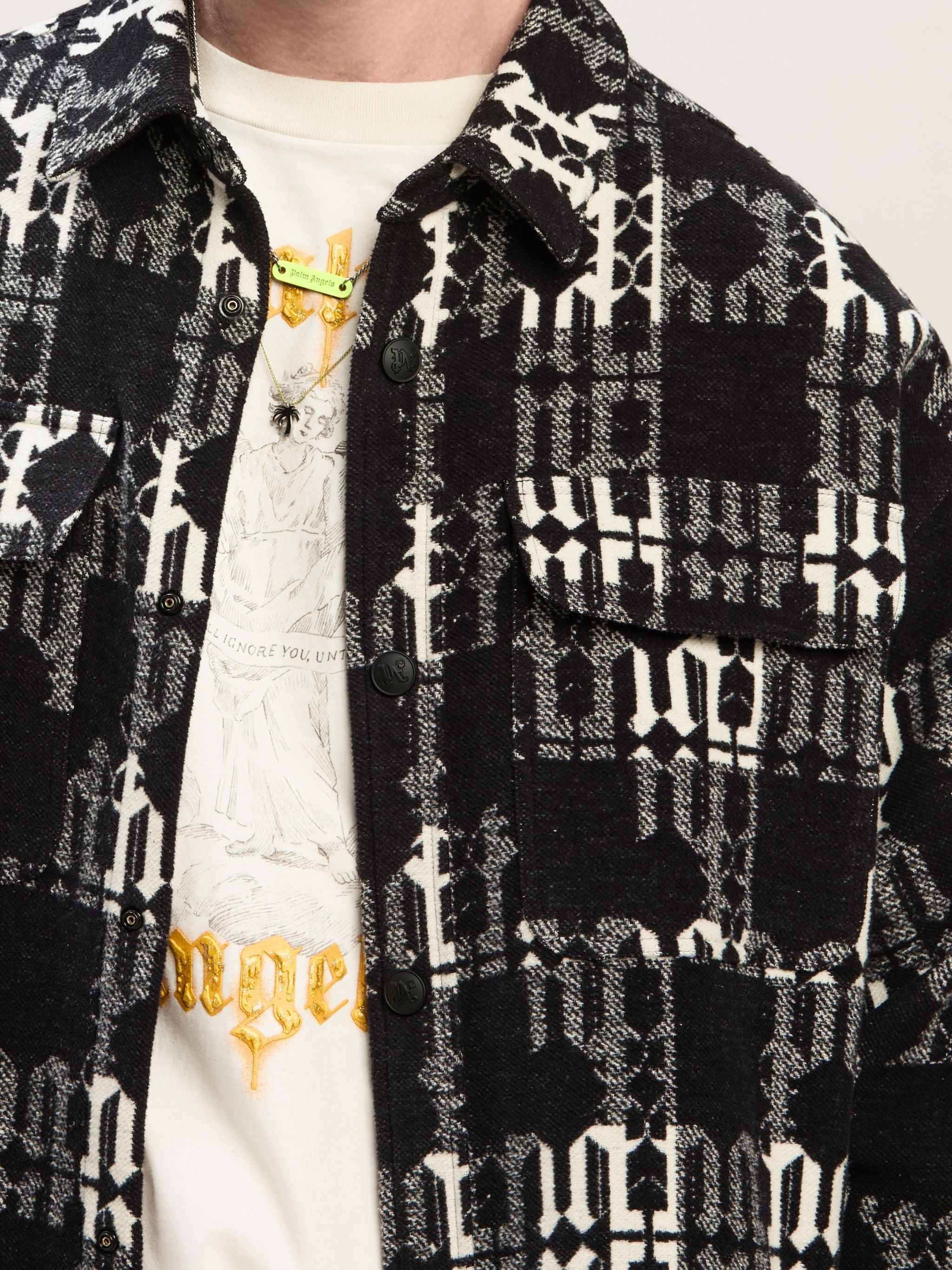 CHECKED OVERSHIRT monogram - 6