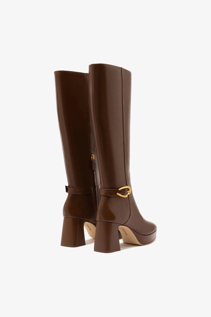 Dolly Verona Hi Boot In Burnt Umber Leather 6