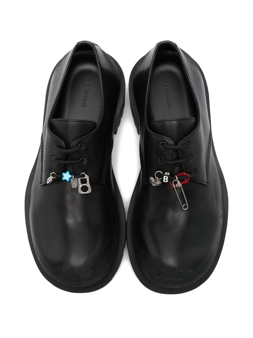 lace-up chunky oxford shoes - 4