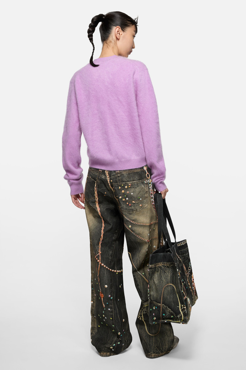 Cashmere cardigan - Year of the Horse - Pink/purple 3