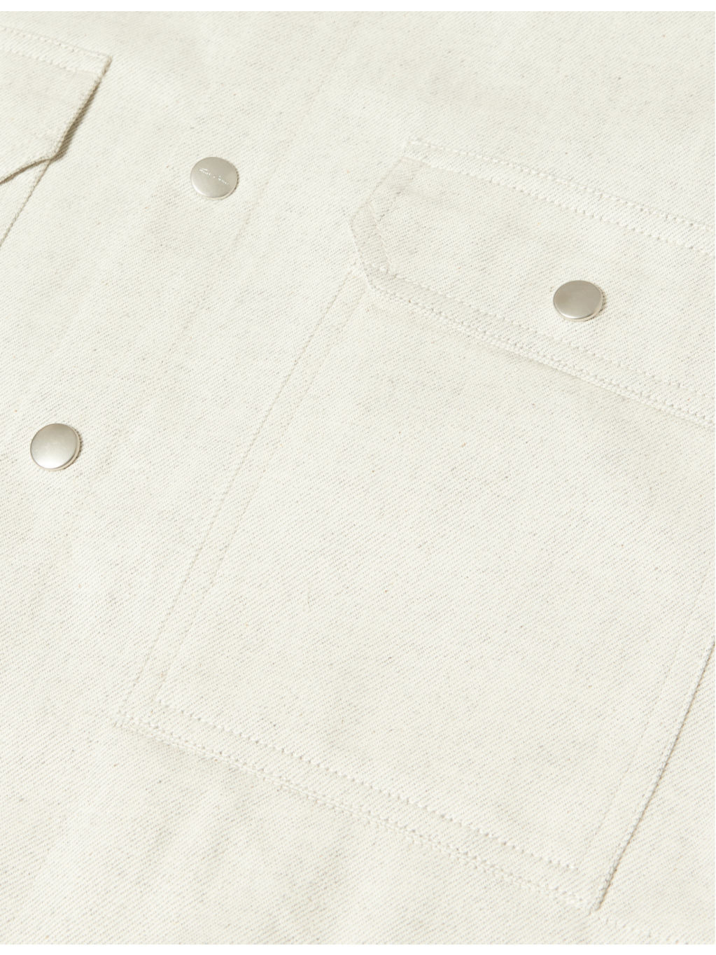 Spread-Collar Buttoned-Pockets Relaxed-Fit Denim Shirt - 6