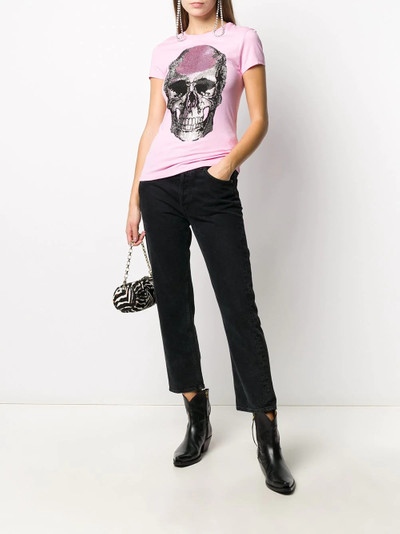 PHILIPP PLEIN rhinestone-skull jersey t-shirt outlook