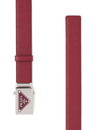 Prada triangle logo belt outlook