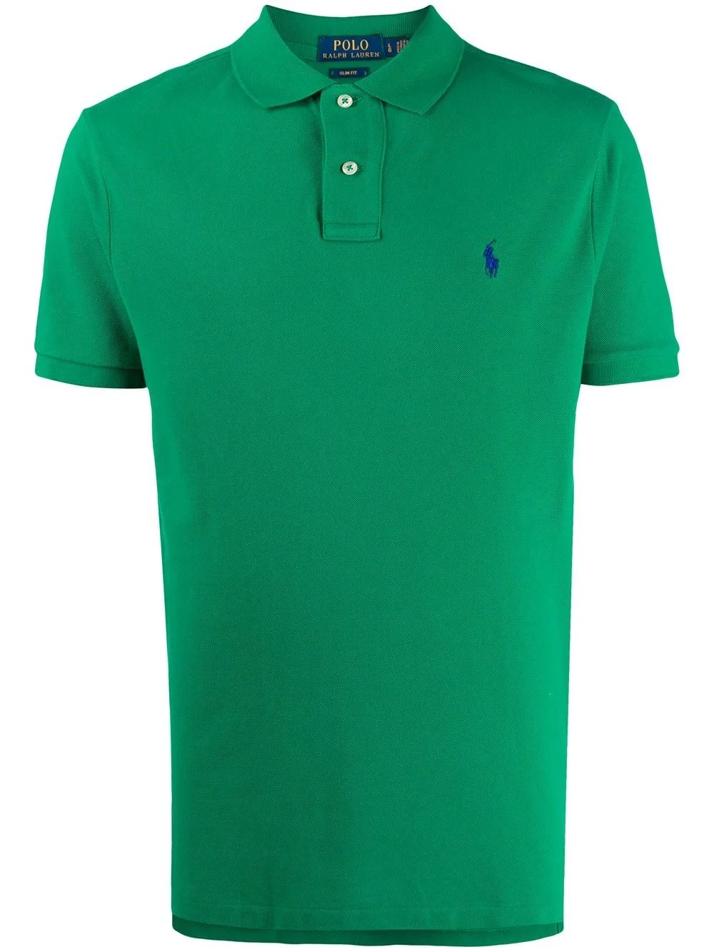 embroidered-logo polo shirt - 1