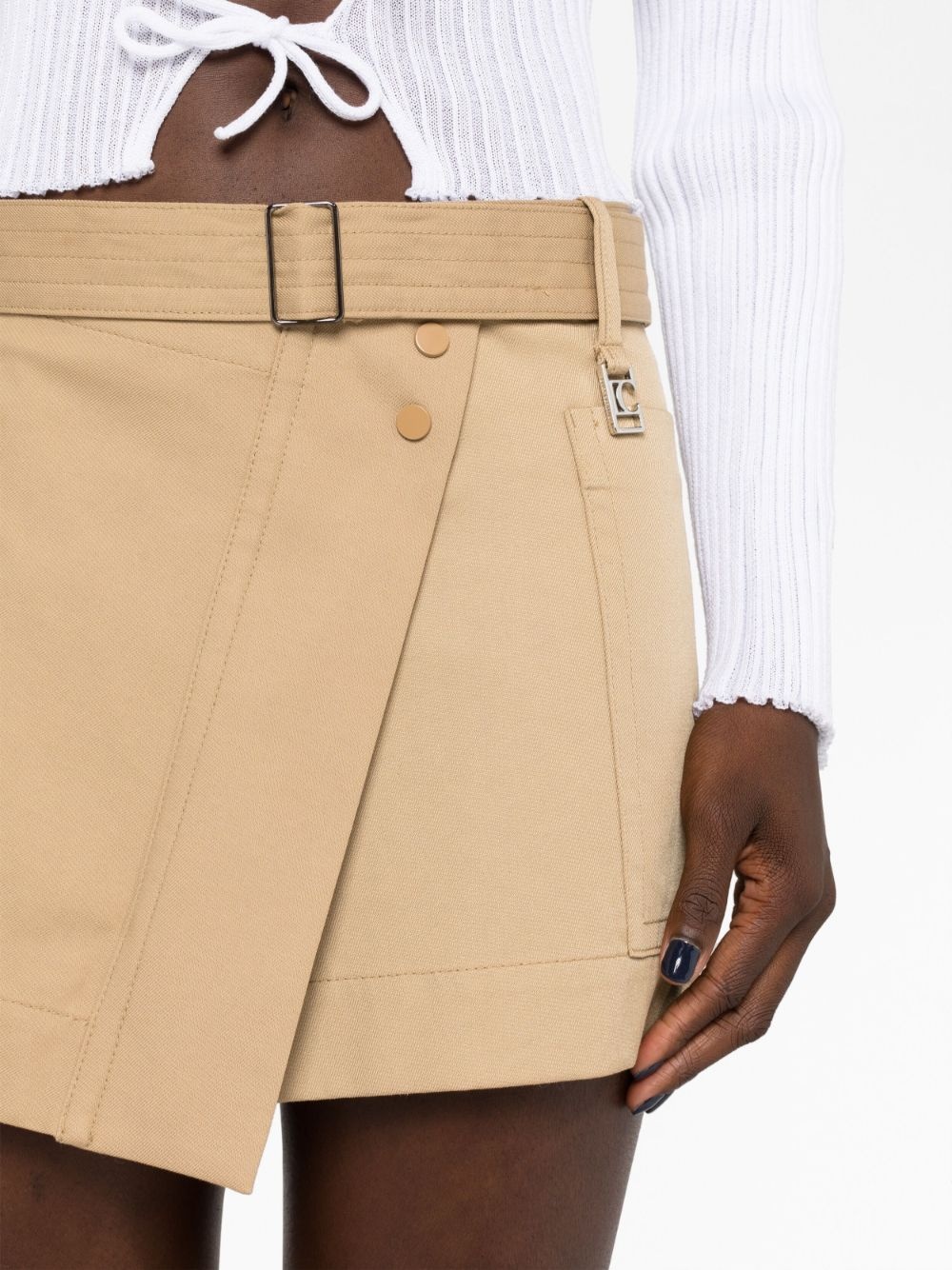 LOW CLASSIC off-centre wrap mini skirt | REVERSIBLE