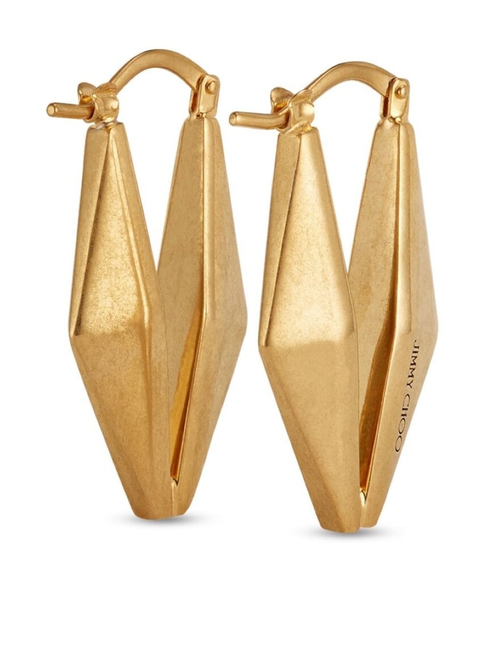 engraved-logo earrings - 5