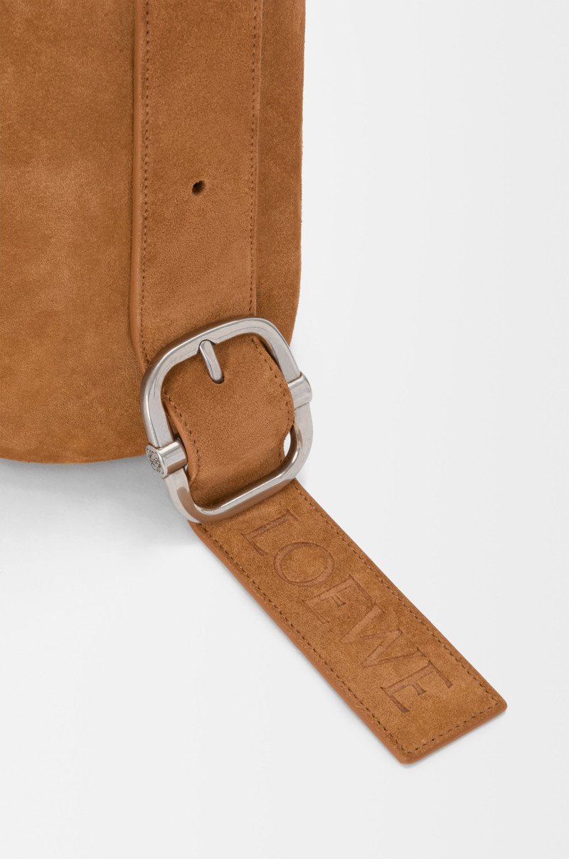 Medium Loop bucket in suede calfskin 7