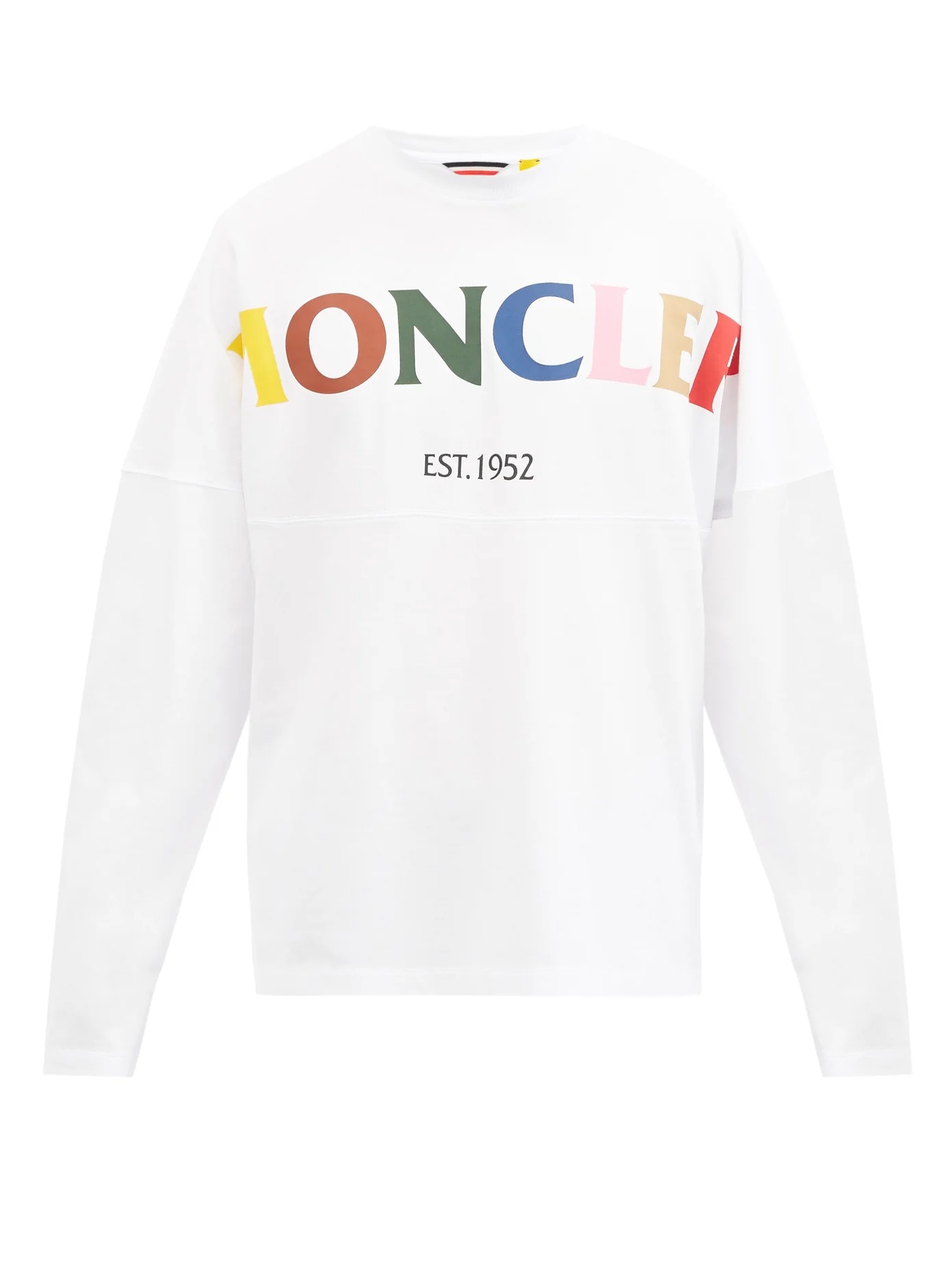 Logo-print cotton-jersey long-sleeved T-shirt - 1