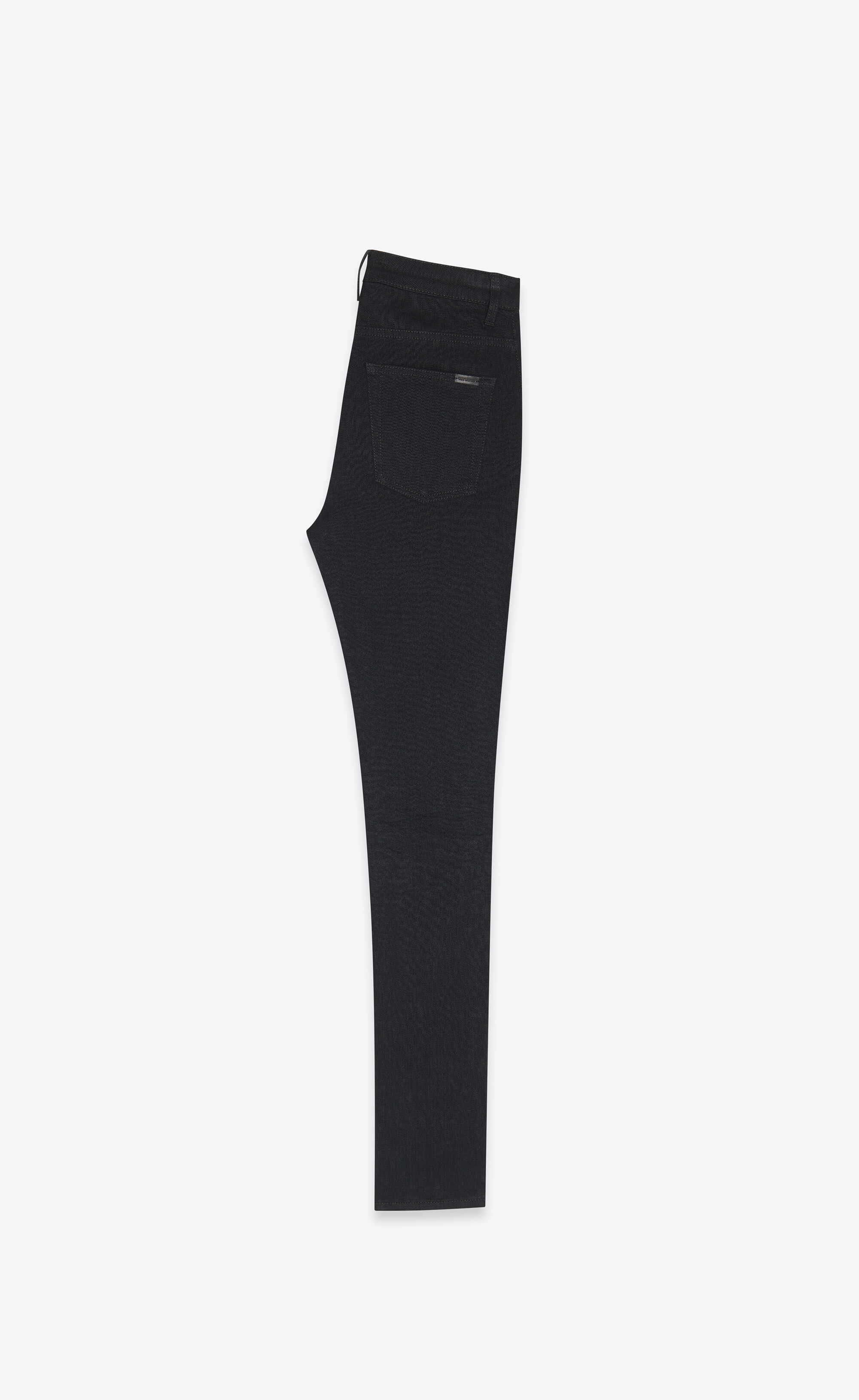 skinny-fit jeans in worn black denim - 2