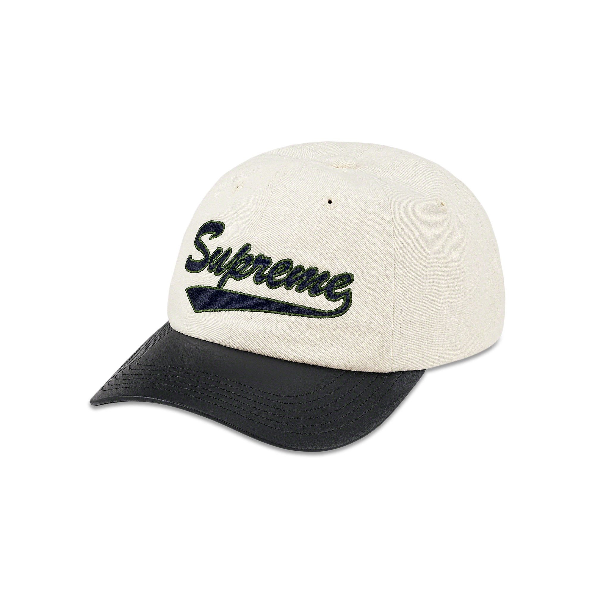 Supreme Leather Visor 6-Panel 'Natural' - 1