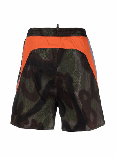 DSQUARED2 logo-print mesh swim shorts outlook