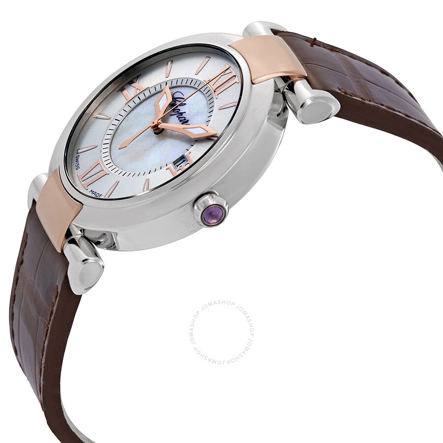 Chopard Imperiale Mother of Pearl Dial Leather Ladies Watch 388532-6001-BR - 2