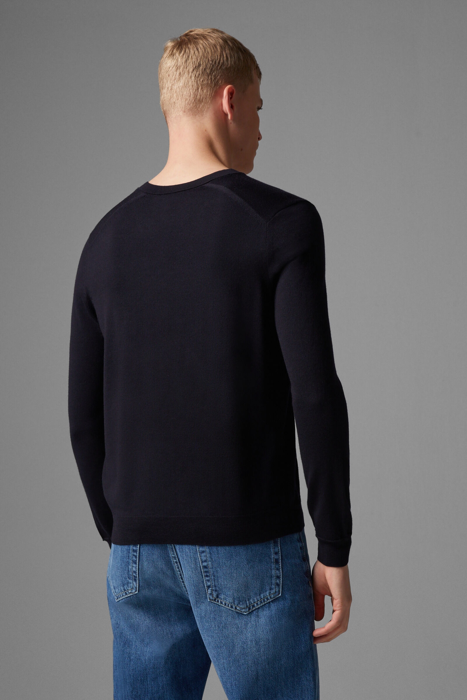 Omar sweater in Navy blue - 3