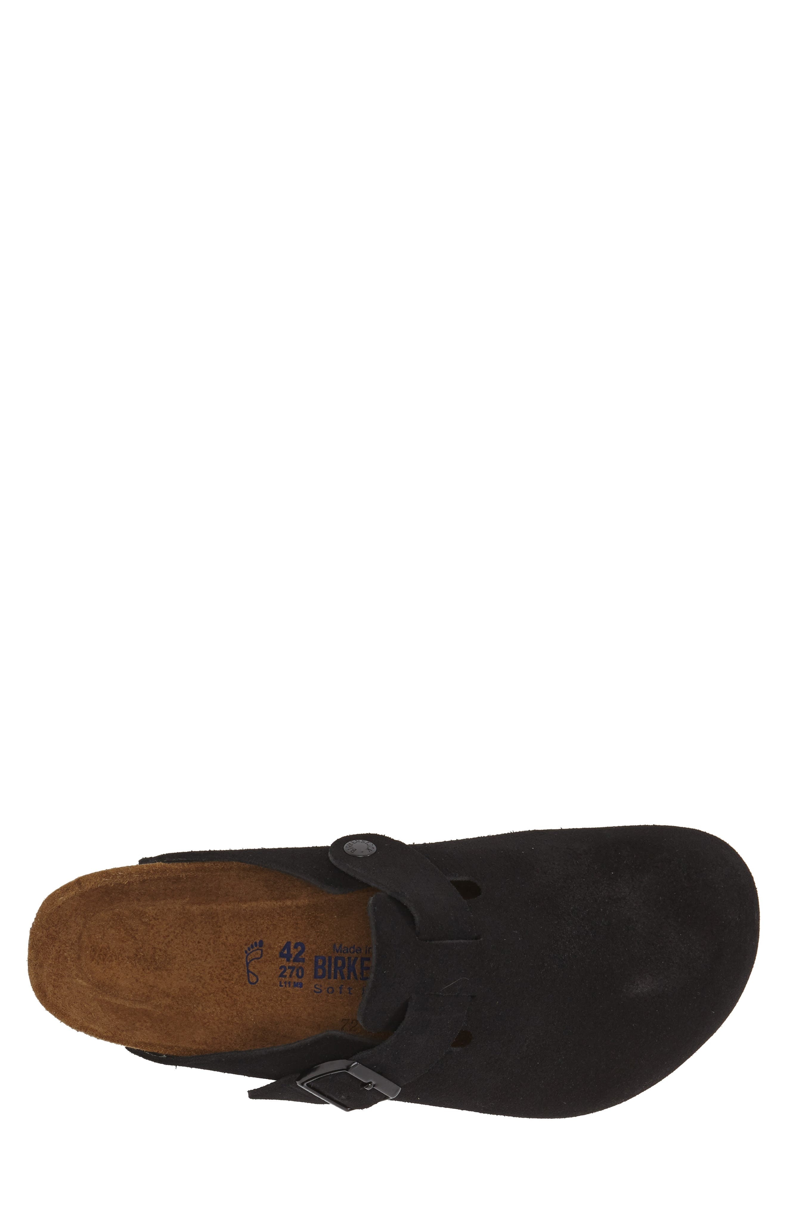 Birkenstock Boston Soft Clog in Black Suede at Nordstrom - 3
