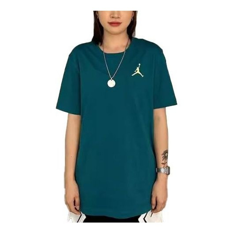 Air Jordan Jumpman Embroidered Sportswear T-Shirt 'Green' DC7486-318 - 1