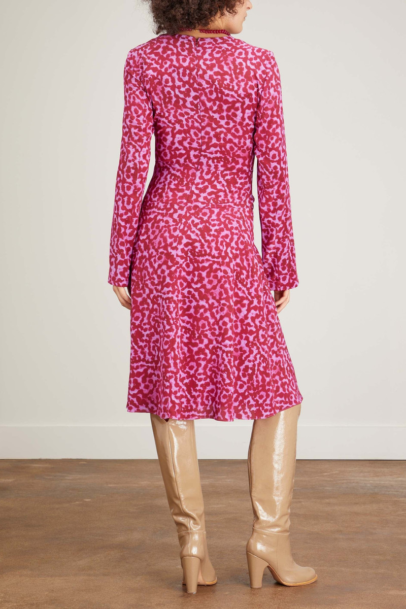 Tilted V Dress in Bubble Gum 4