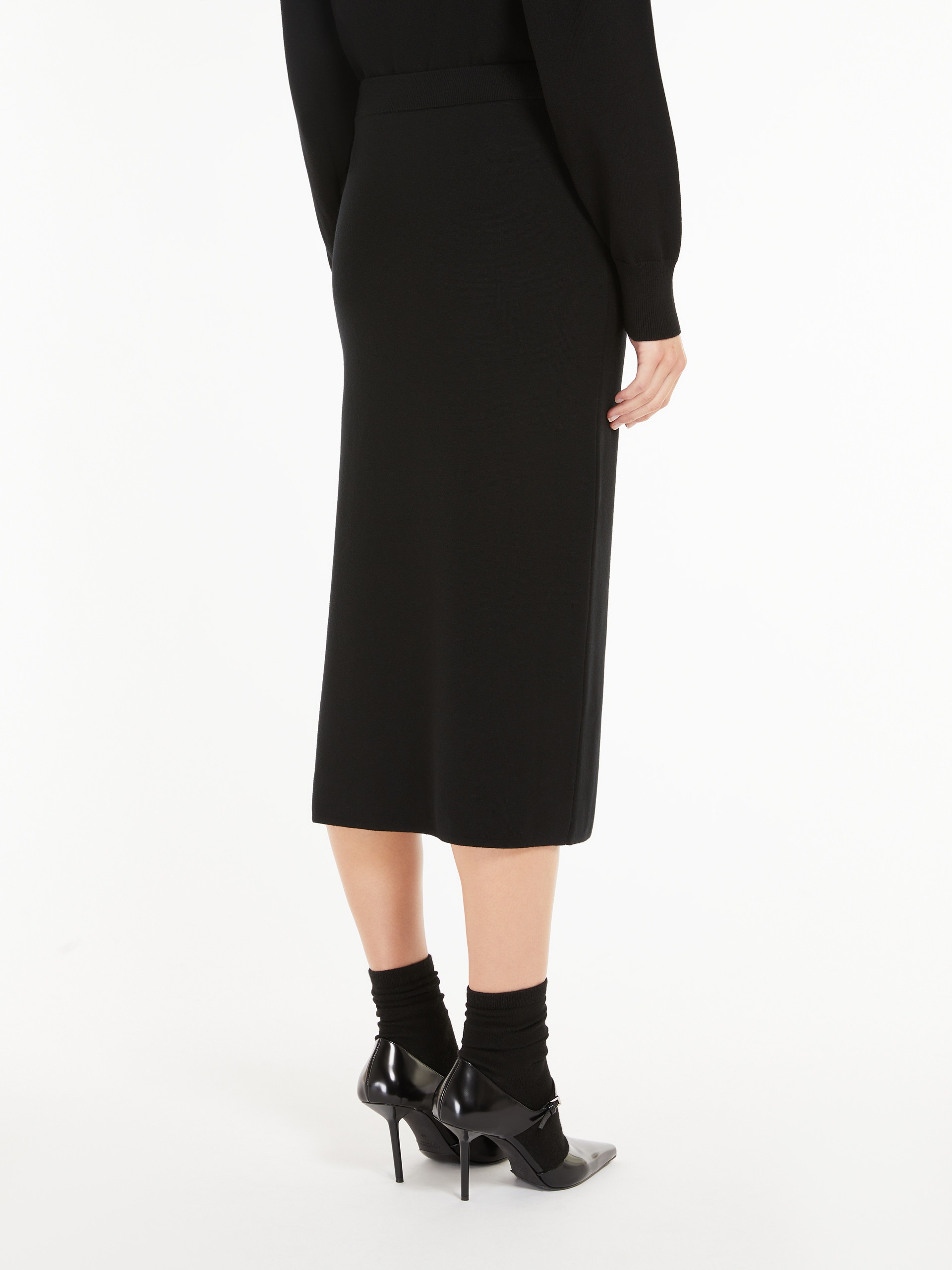 RETE Wool and viscose pencil skirt - 4