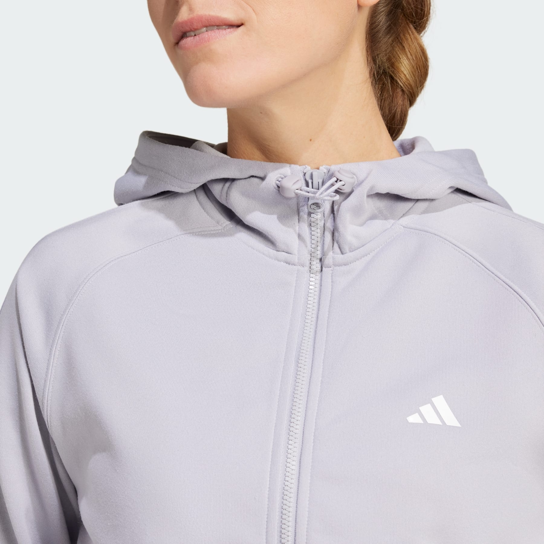 adidas AEROREADY Game and Go Full-Zip Hooded Fleece Jacket