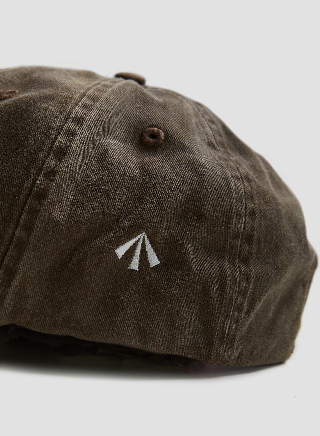 Vintage 6 Panel Cap in Washed Brown - 2
