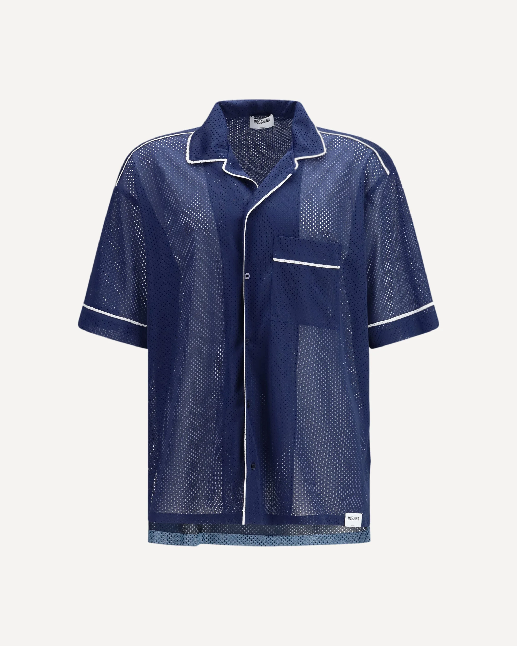 Technical mesh Shirt with reversed 22 print - 1