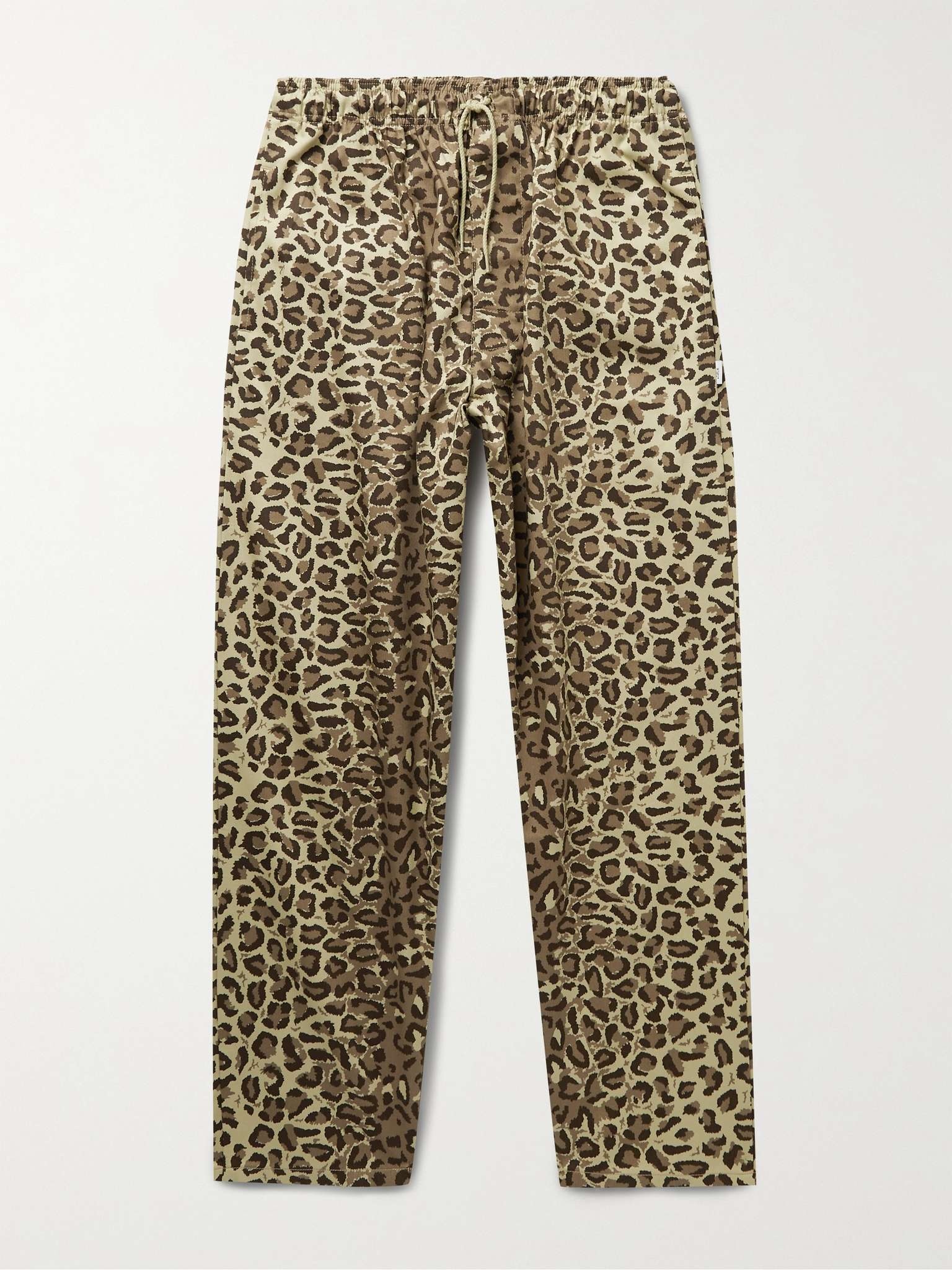 Seagull Leopard-Print Cotton-Twill Drawstring Trousers - 1