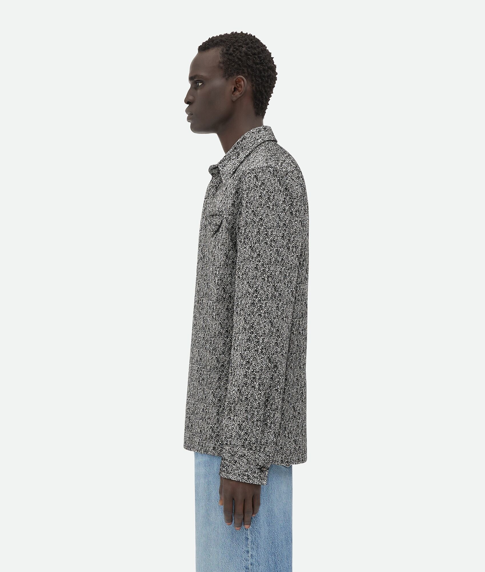 Textured Wool And Viscose Shirt - 2