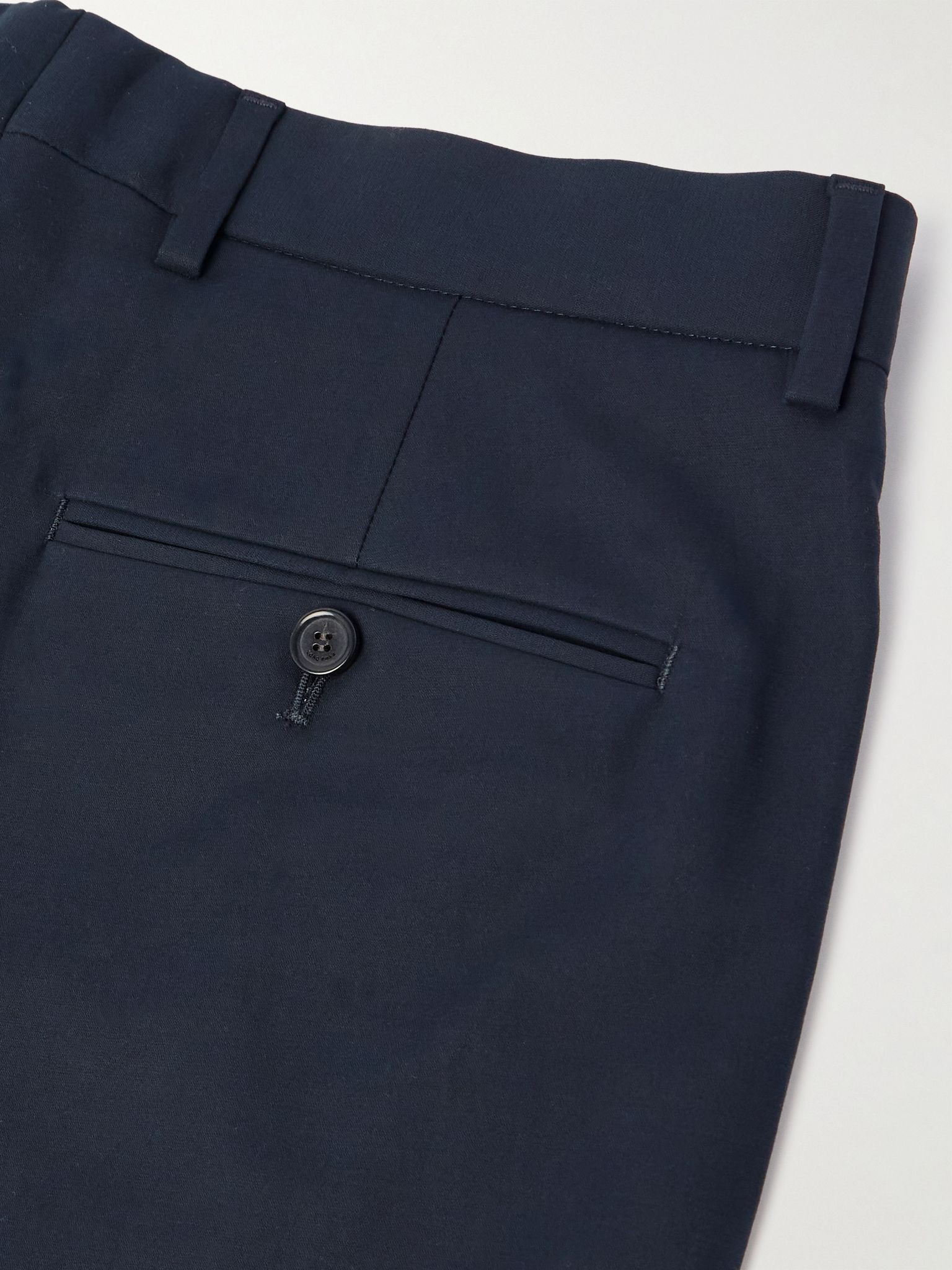 Jarno Straight-Leg Stretch-Cotton Bermuda Shorts Navy - 5