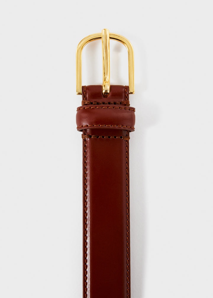 【送料&関税込】TotAme Slim Trouser Belt Slim leather trouser belt black – TOTEME
