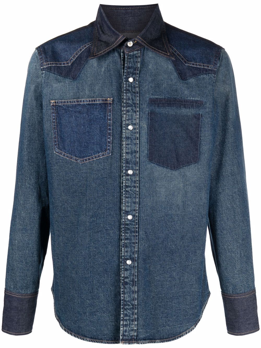 button-down denim shirt - 1