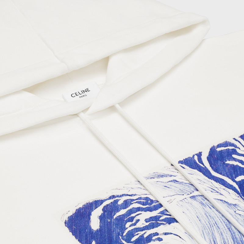 LOOSE WAVE HOODIE IN COTTON FLEECE 3