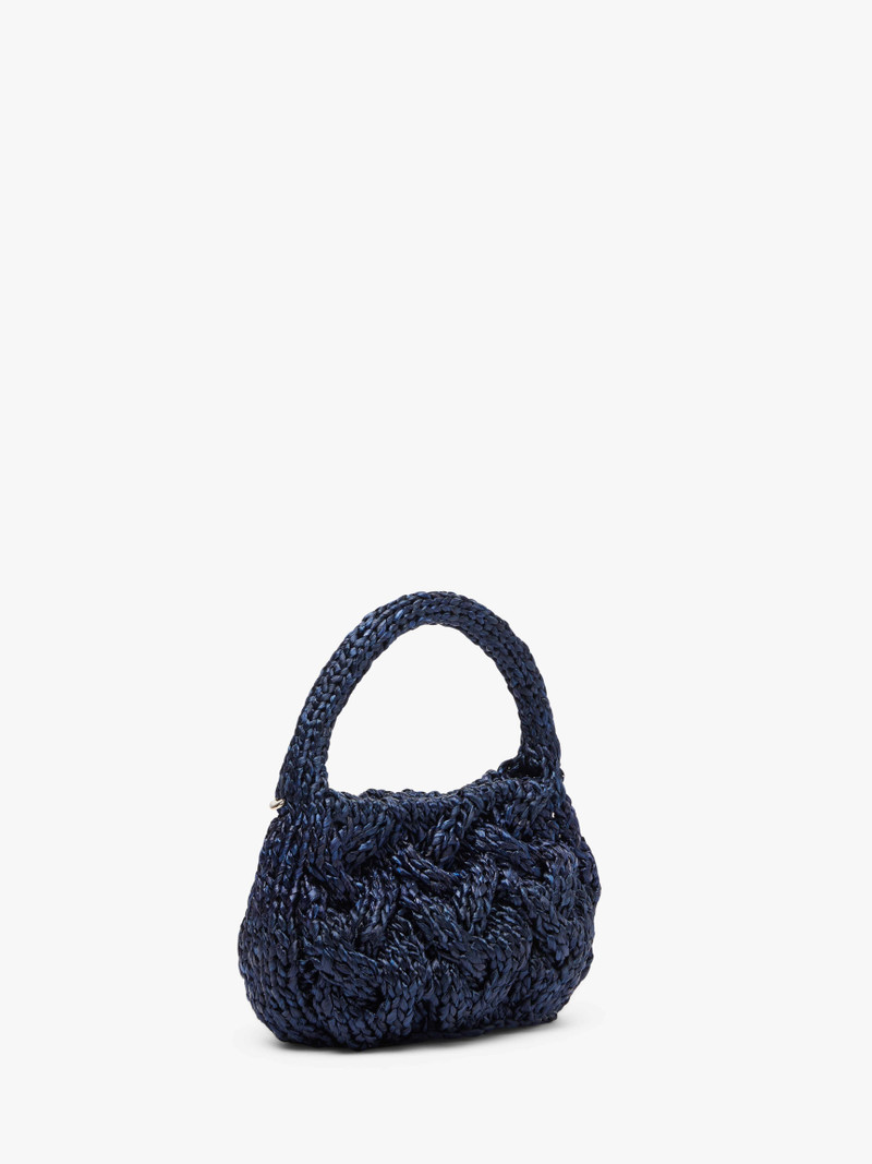 JW Anderson SMALL CABLE KNIT BAG - RAFFIA TOP HANDLE BAG outlook